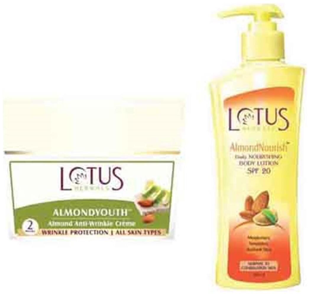 

Lotus Herbals Combo of Youth Anti-Wrinkle Creme And Daily Nourishing Body Lotion