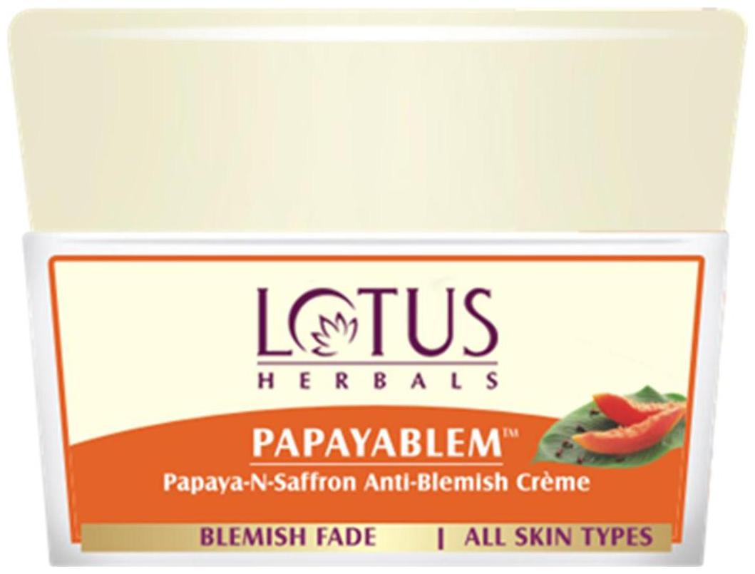 

Lotus Herbals Papayablem Papaya - N - Saffron Anti - Blemish Creme 250 g