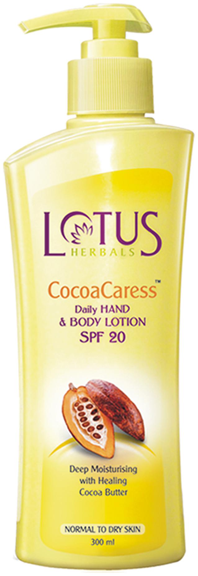 

Lotus Herbals Cocoacaress Daily Hand Body Lotion Spf 20 300 ml
