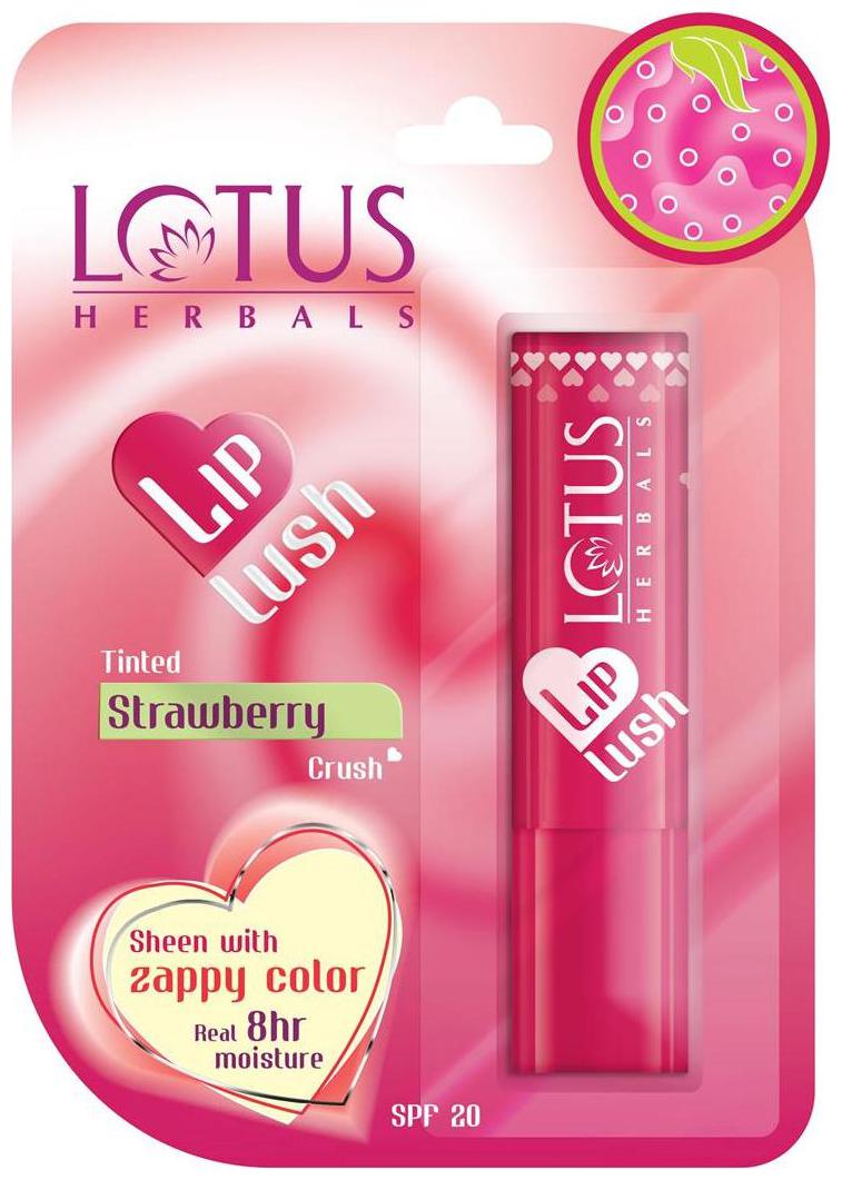 

Lotus Herbals Lip Lush Tinted Lip Balm - Strawberry Crush (Pack of 2)