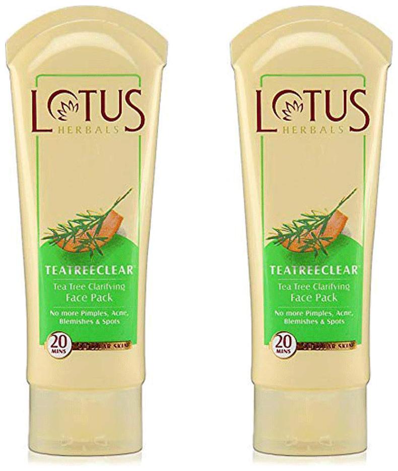 

Lotus Herbals Tea Tree Clarifying Face Pack 60 G (Pack of 2)