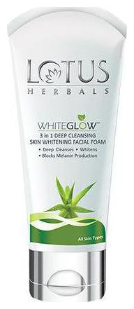 

Lotus Herbals Whiteglow 3-In-1 Deep Cleansing Skin Whitening Facial Foam 50 g