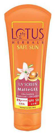 

Lotus Herbals Safe Sun Uv Screen Matte Gel PA - SPF 50 50 g