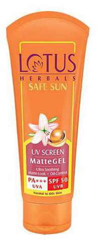 

Lotus Herbals Safe Sun Uv Screen Matte Gel Pa - Spf 50 100 g
