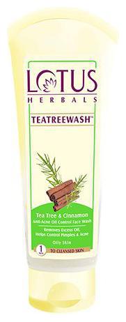 

Lotus Herbals Teatreewash Tea Tree Cinnamon Anti-Acne Oil Control Face Wash 120 g