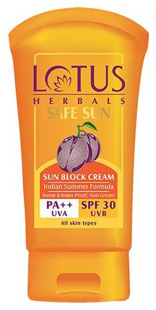 

Lotus Herbals Safe Sun - Sun Block Cream PA - SPF 30 50 g