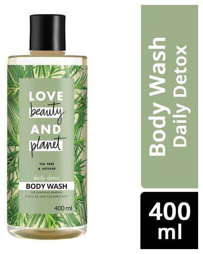 

Love Beauty Planet Daily Detox Body Wash - Tea Tree Vetiver Aroma 400 ml
