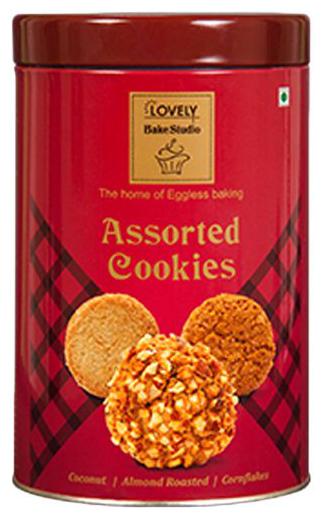 

Lovely Bake Studio Assorted Cookies - Coconut Almond Roasted Cornflakes Cookies 250 g