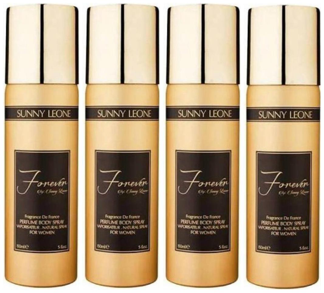 

Lust by Sunny Leone Forever Gold Perfume Body Spray for Women (Pack of 4)