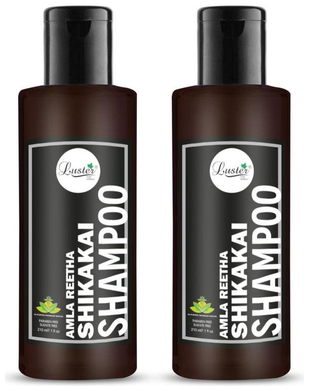 

Luster Amla Reetha Shikakai Shampoo (Pack of 2-210 ml each)