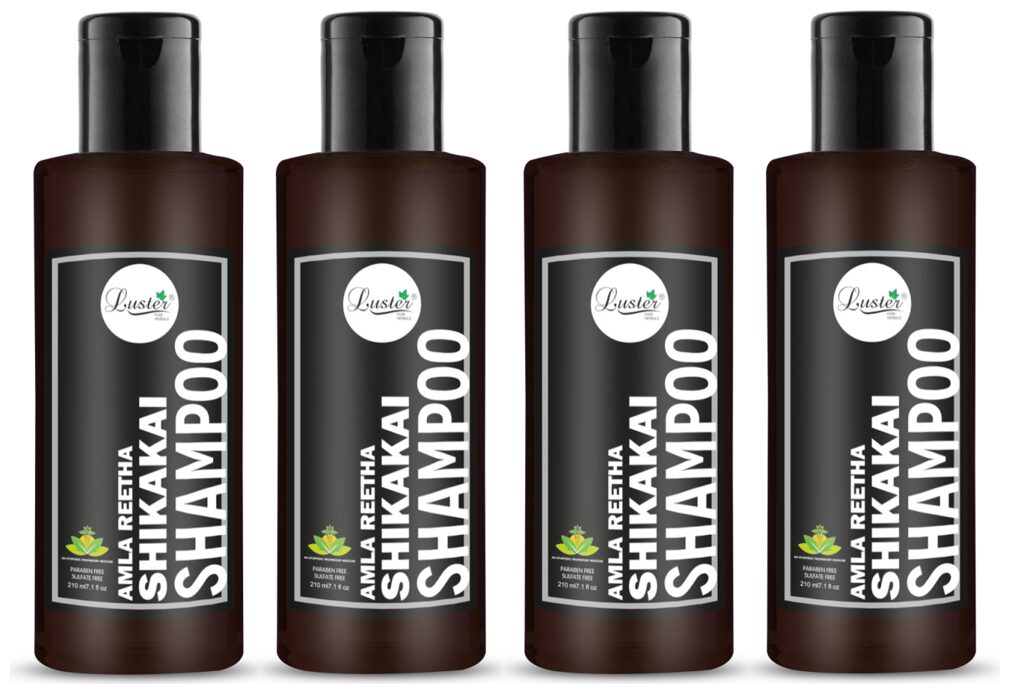 

Luster Amla Reetha Shikakai Shampoo 210ml (Pack of 4)