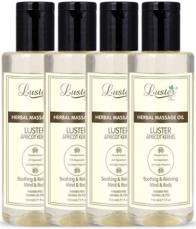 

Luster Apricot Kernel Herbal Massage Oil-110ml (Pack of 4)