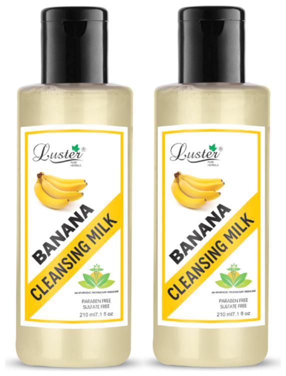 

Luster Banana Cleansing Milk (Paraben Sulfate Free)210 ml (Pack of 2)