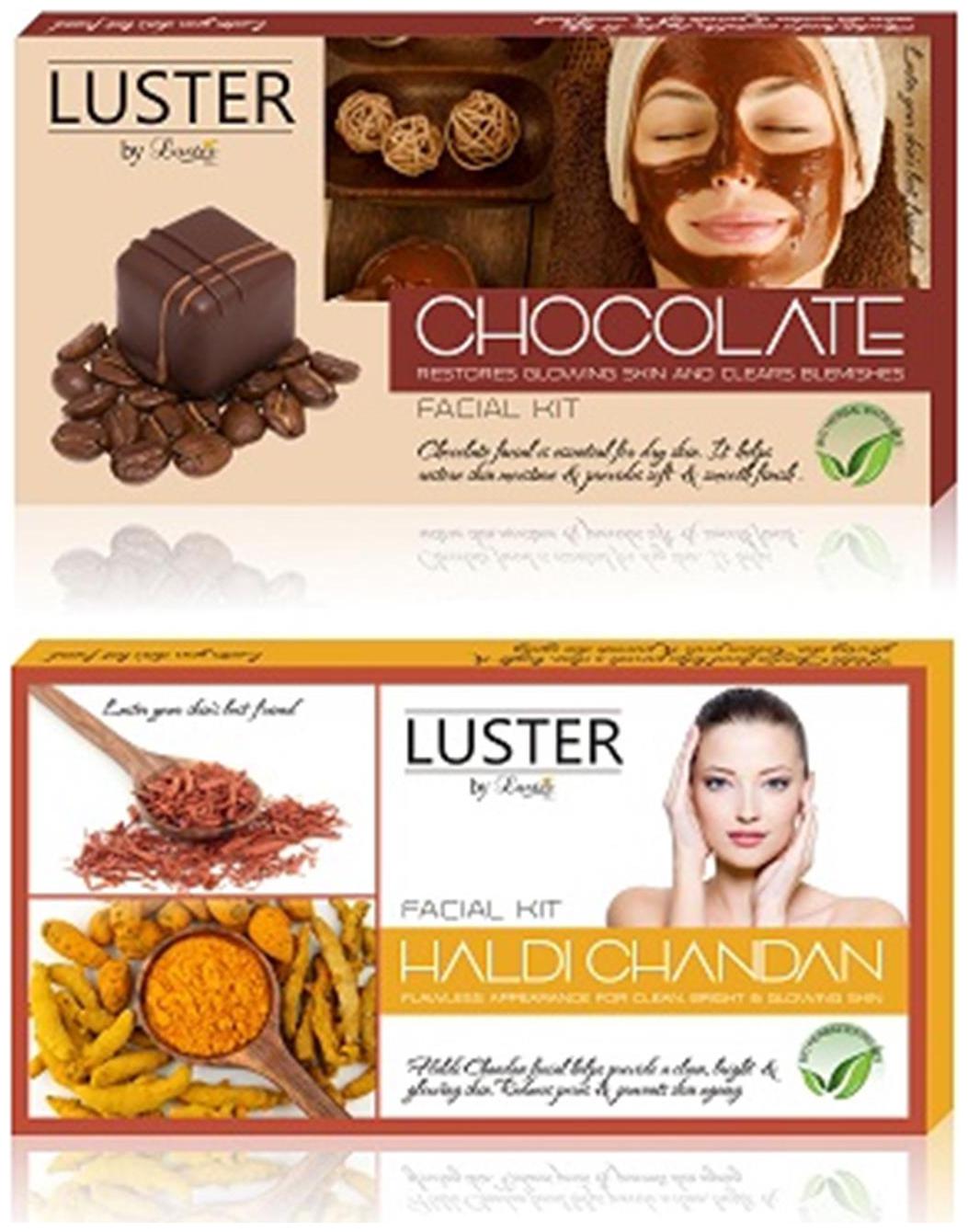 

Luster Chocolate Haldi Chandan Facial kit (115g 115g)