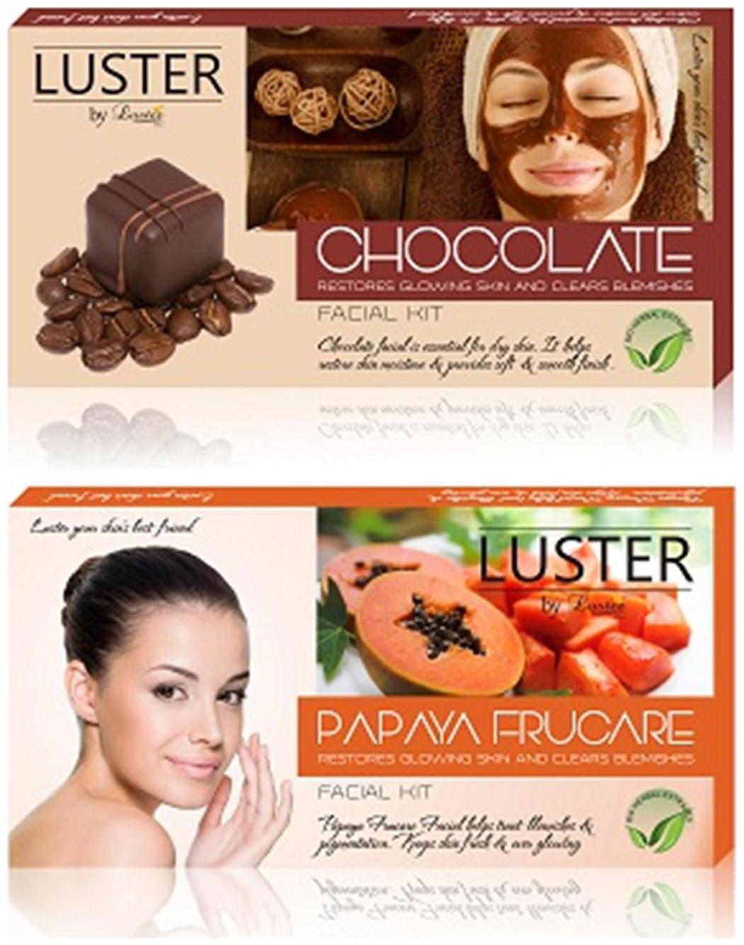 

Luster Chocolate Papaya Frucare Facial Kit (115g 115g)