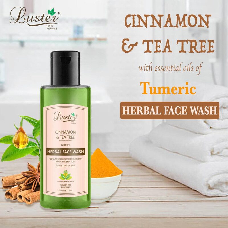 

Luster Cinnamon Tea Tree (Turmeric) Herbal Face Wash-110 ml