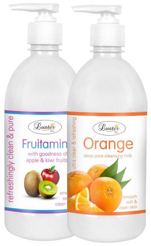 

Luster Fruitamin Extra Care Orange Deep Cleansing Milk (500 ml) Pack of 2