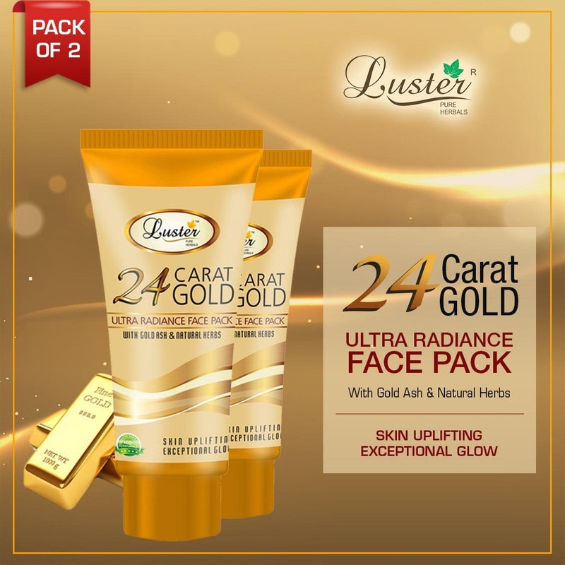 

Luster Gold Face Pack For Ultra Radiance (Paraben Sulfate Free) Pack of 2-60ml each