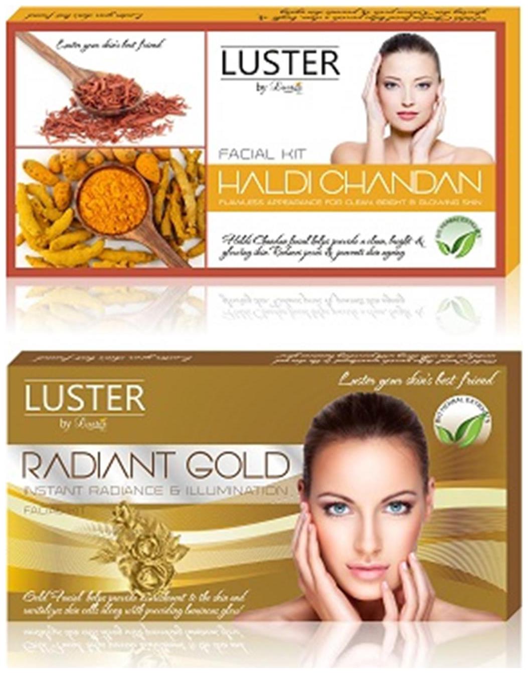 

Luster Haldi Chandan Radiant Gold Facial Kit (115g 115g)