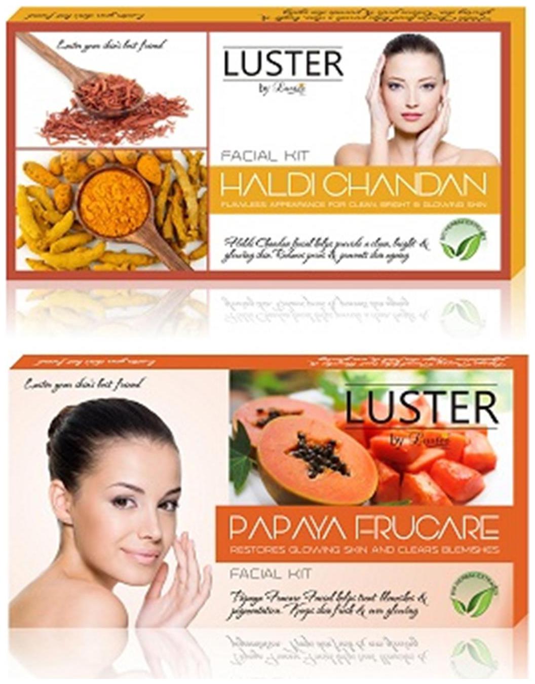 

Luster Haldi Chandan Papaya Frucare Facial Kit (115g 115g)