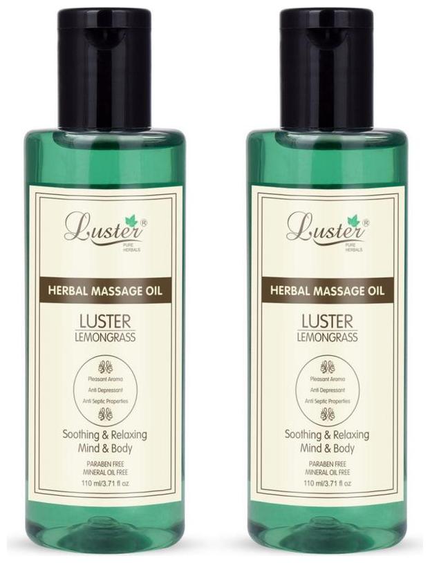 

Luster Lemon Grass Herbal Massage Oil 110 ml (Pack of 2)