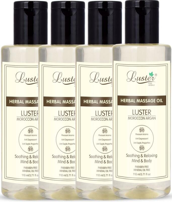 

Luster Moroccon Argan Herbal Massage Oil-110ml (Pack of 4)