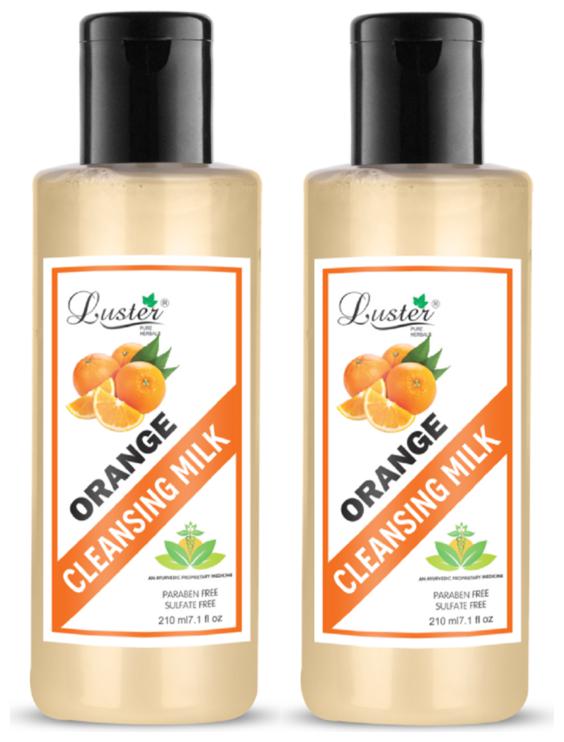 

Luster Orange Deep Cleansing Milk (Paraben Sulfate Free)210 ml (Pack of 2)