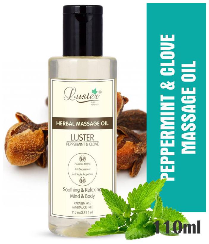 

Luster Pepper Mint Clove Herbal Massage Oil -110 ml