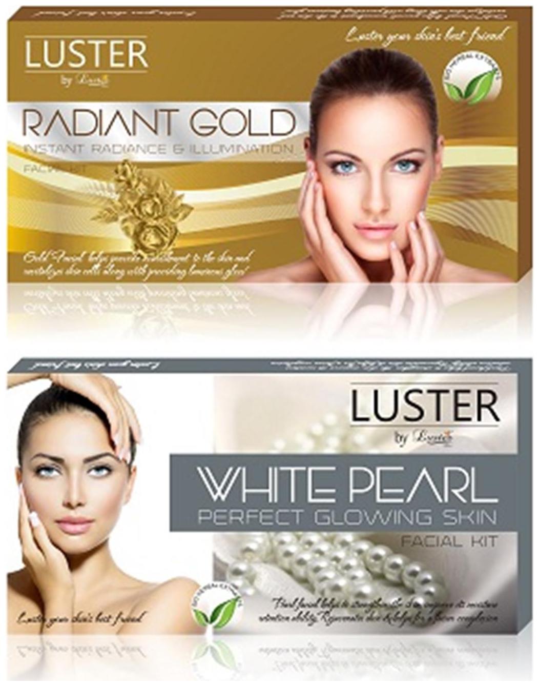

Luster Radiant Gold White Pearl Facial Kit (115g 115g)