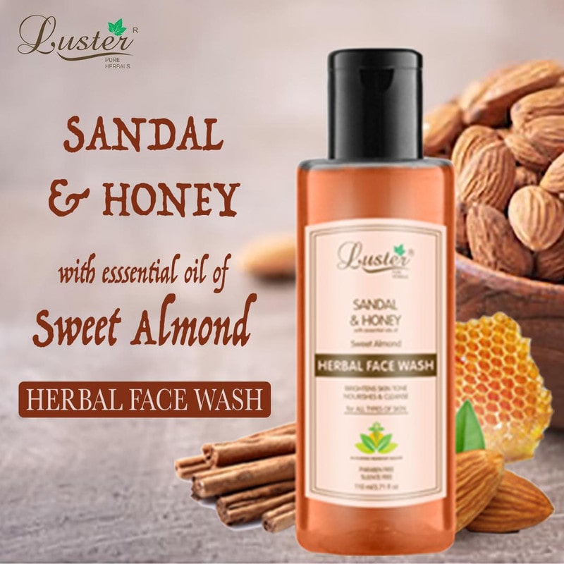 

Luster Sandal Honey (Sweet Almond) Herbal Face Wash-110 ml