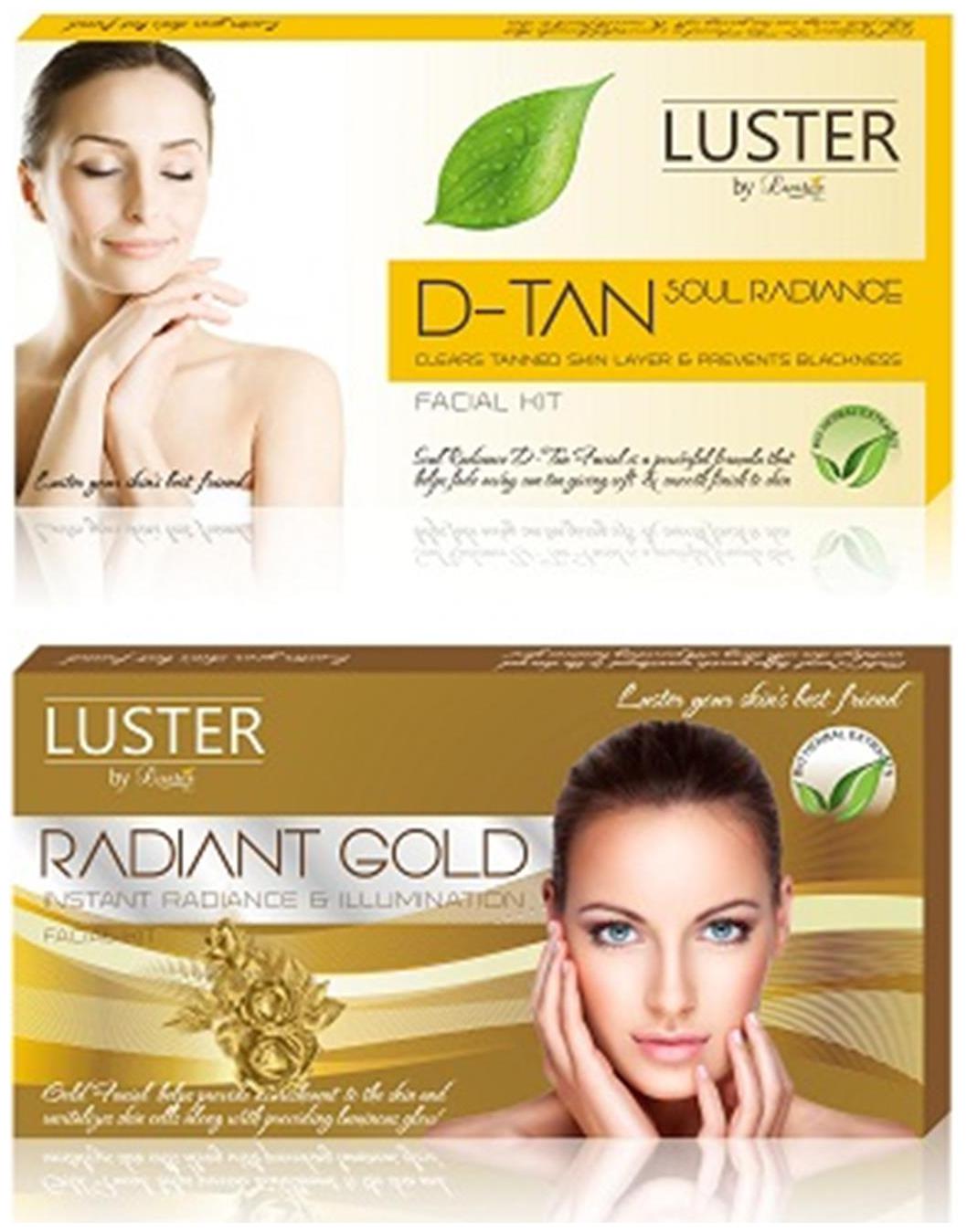 

Luster Soul Radiance D-Tan Radiant Gold Facial Kit (115g 115g)