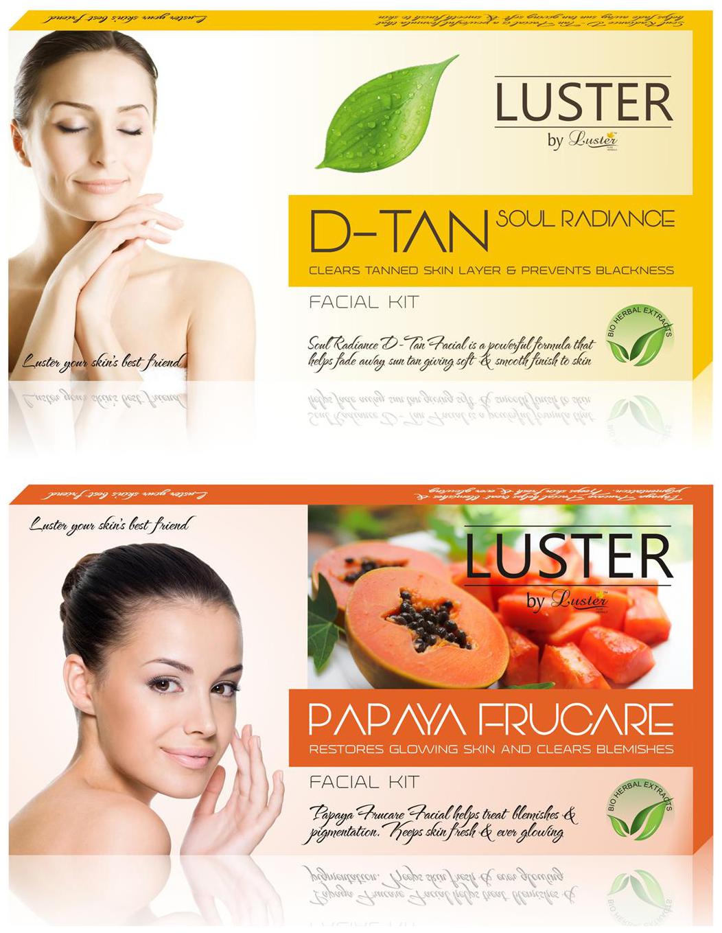 

Luster Soul Radiance D-Tan Papaya Frucare Facial Kit (115g 115g)