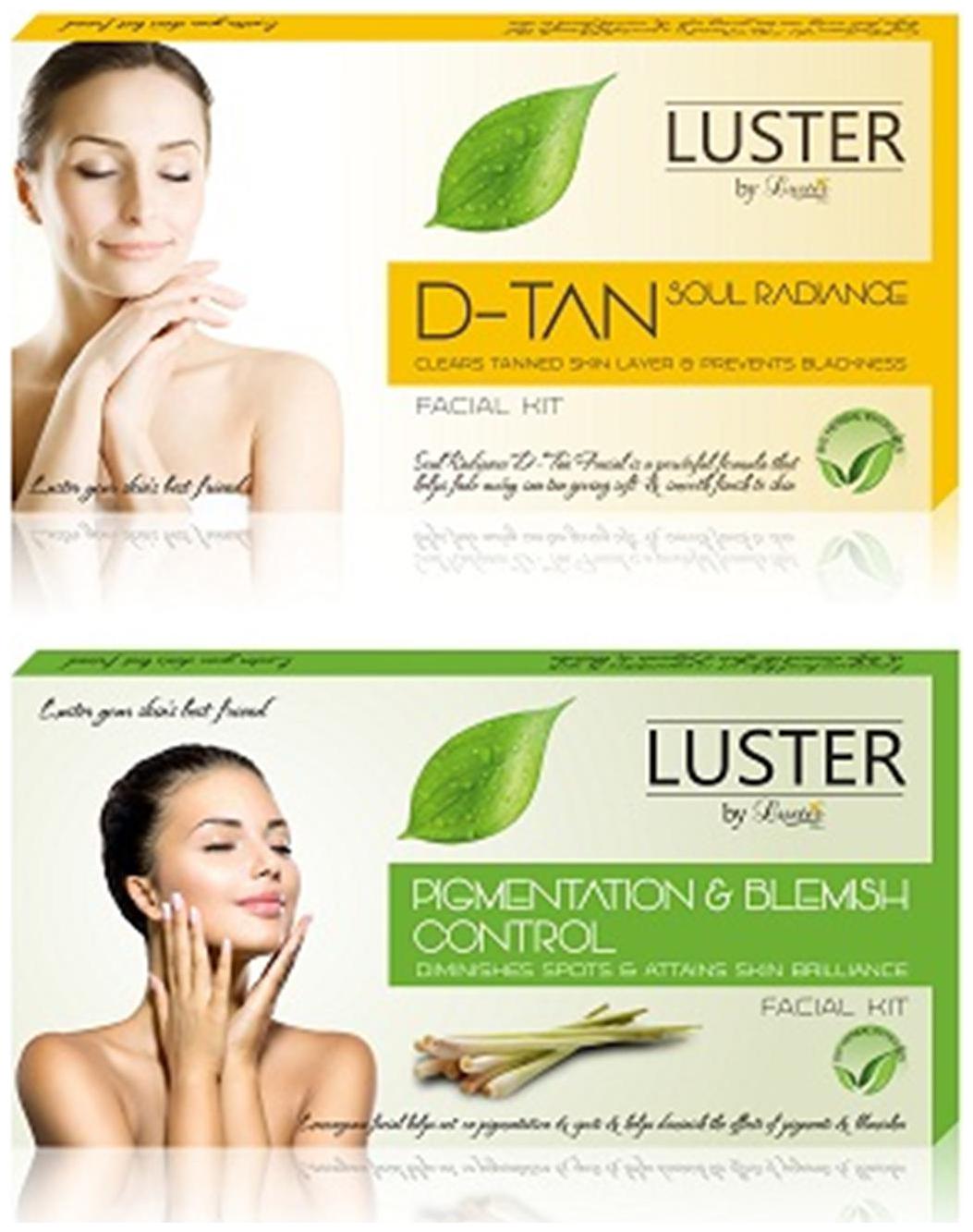 

Luster Soul Radiance D-Tan Pigmentation Blemish Control Facial Kit (115g 115g)