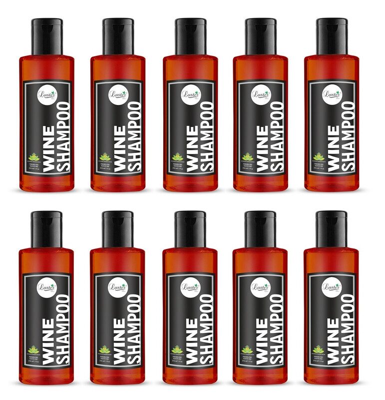

Luster Wine Shampoo (Pack of 10-210 ml each)