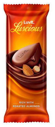 

LuvIt Luscious Roasted Almond Chocolate Bar 44 g