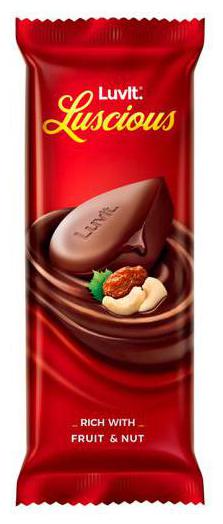 

LuvIt Luscious Fruit Nut Chocolate Bar 44 g