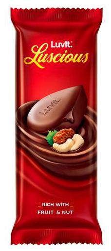 

LuvIt Luscious Fruit Nut Chocolate Bar 44 g