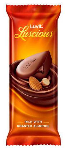 

LuvIt Luscious Roasted Almond Chocolate Bar 44 g