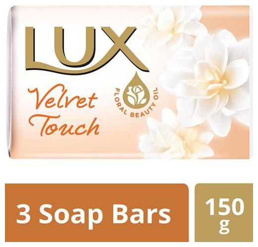 

Lux Bathing Soap - Velvet Touch 150 g (Pack of 3)
