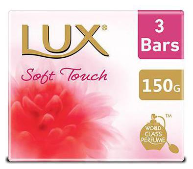 

Lux Soap Bar - Soft Touch Silk Essence Rose Water 150 g (Pack of 3)