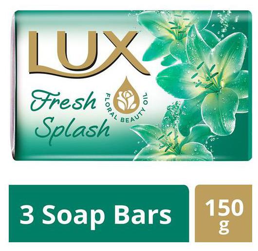 

Lux Soap Bar - Water Lily Cooling Mint Fresh Splash Save Rs 6 - 150 g