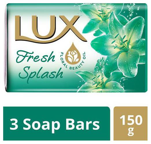 

Lux Soap Bar - Water Lily Cooling Mint Fresh Splash Save Rs 6 - 150 g