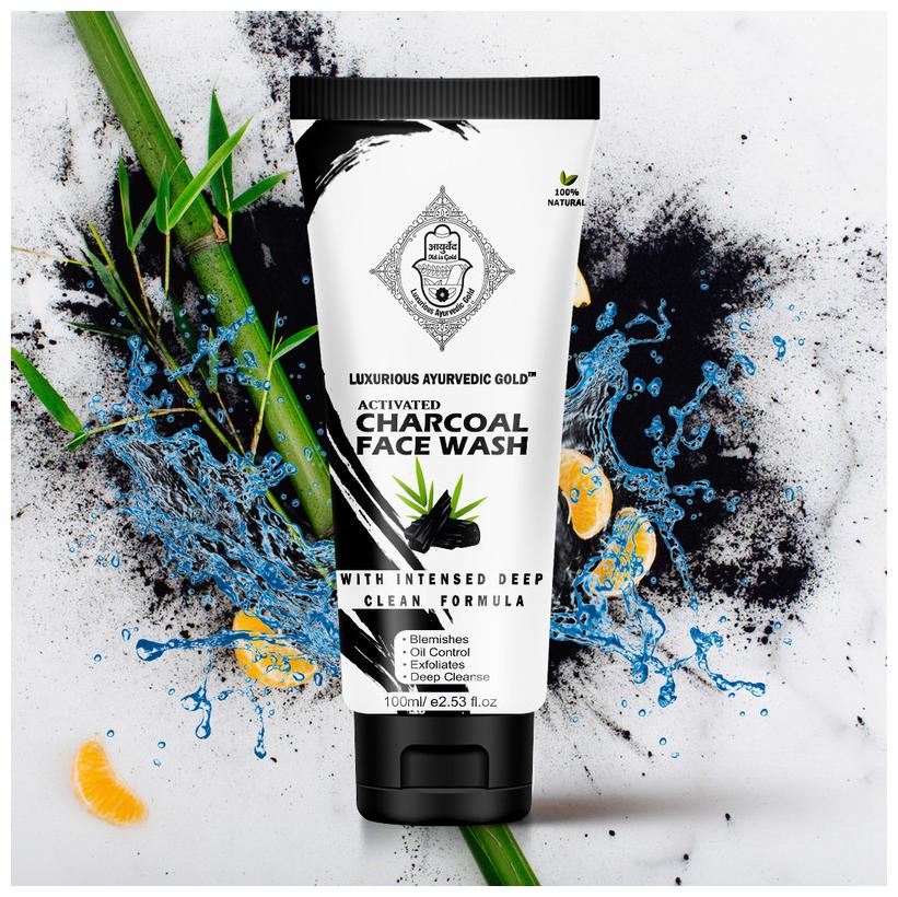 

Luxurious Ayurvedic Gold Activate Charcoal Facewash 100ml