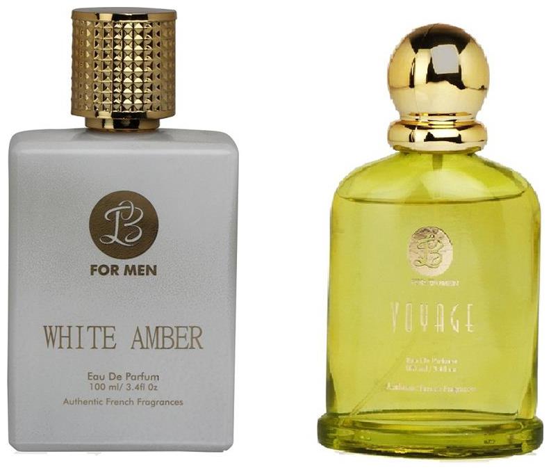 

Lyla Blanc EDP Mens WHITE AMBER Lyla Blanc EDP Womens VOYAGE (Pack of 2 Perfume for Couple) (100ml each)