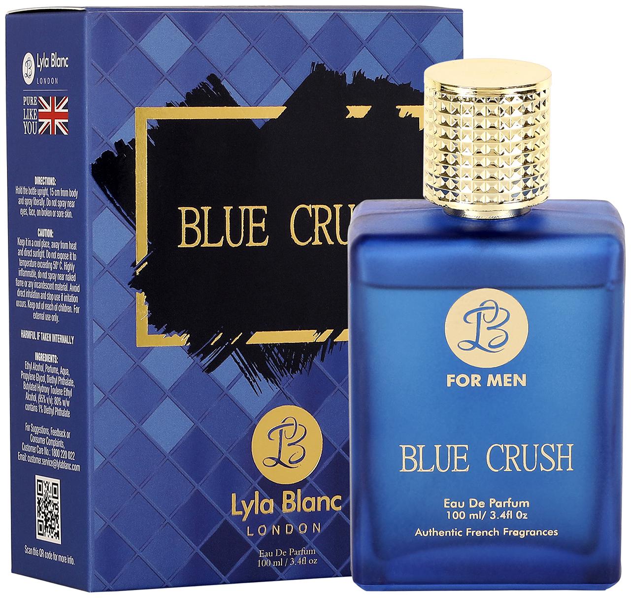 

Lyla Blanc EDP BLUE CRUSH Premium French Perfume for Men 100ml