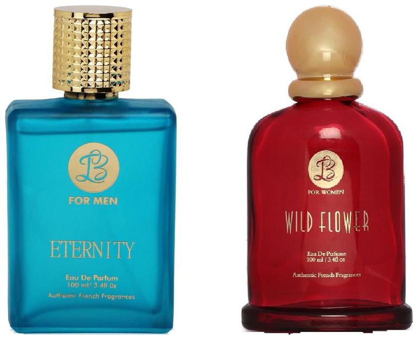

Lyla Blanc EDP Mens ETERNITY Lyla Blanc EDP Womens WILD FLOWER (Pack of 2 Perfume for Couple) (100ml each)
