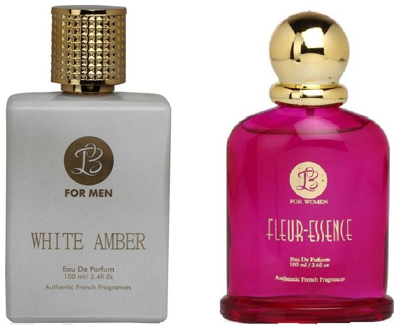 

Lyla Blanc EDP Mens WHITE AMBER Lyla Blanc EDP Womens FLEUR ESSENCE (Pack of 2 Perfume for Couple) (100ml each)