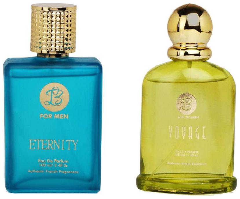 

Lyla Blanc EDP Mens ETERNITY Lyla Blanc EDP Womens VOYAGE (Pack of 2 Perfume for Couple) (100ml each)