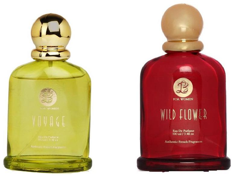 

Lyla Blanc EDP VOYAGE WILD FLOWER Premium French Perfume for Women (Set of 2) (100ml each)