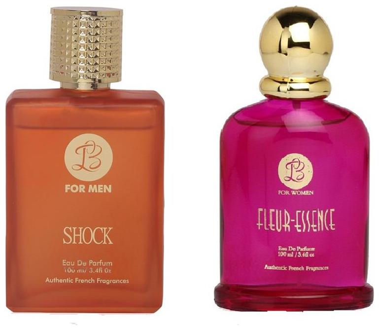 

Lyla Blanc EDP Mens SHOCK Lyla Blanc EDP Womens FLEUR ESSENCE (Pack of 2 Perfume for Couple) (100ml each)